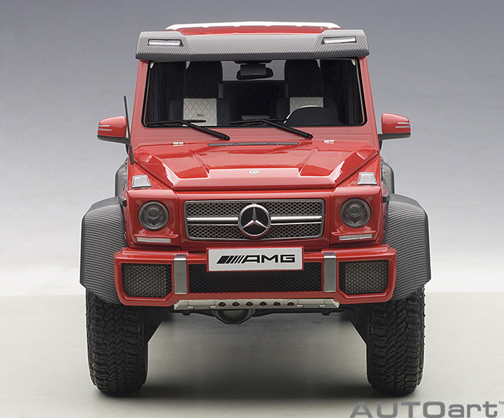 76304  1/18 MERCEDES-BENZ G63 AMG 6X6 (RED)