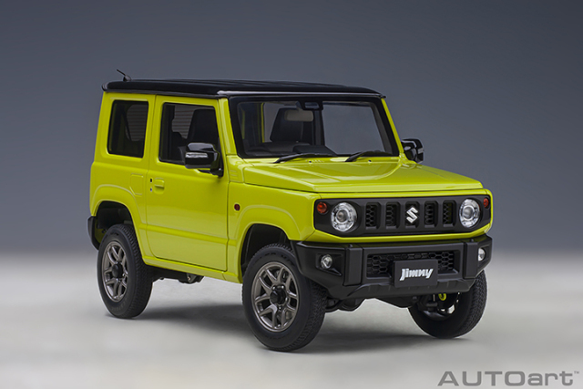 78501 1/18 SUZUKI JIMNY (JB64)(KINETIC YELLOW / BLUISH BLACK PEARL METALLIC ROOF)