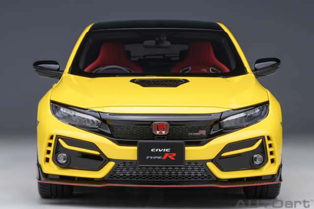 73225 1/18 HONDA CIVIC TYPE R (FK8) LIMITED EDITION (SUNLIGHT YELLOW)