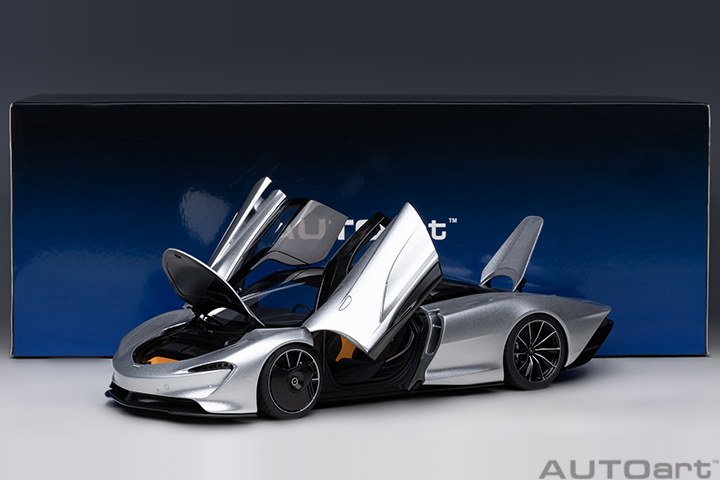 76090 1/18 McLAREN SPEEDTAIL (SUPERNOVA SILVER)