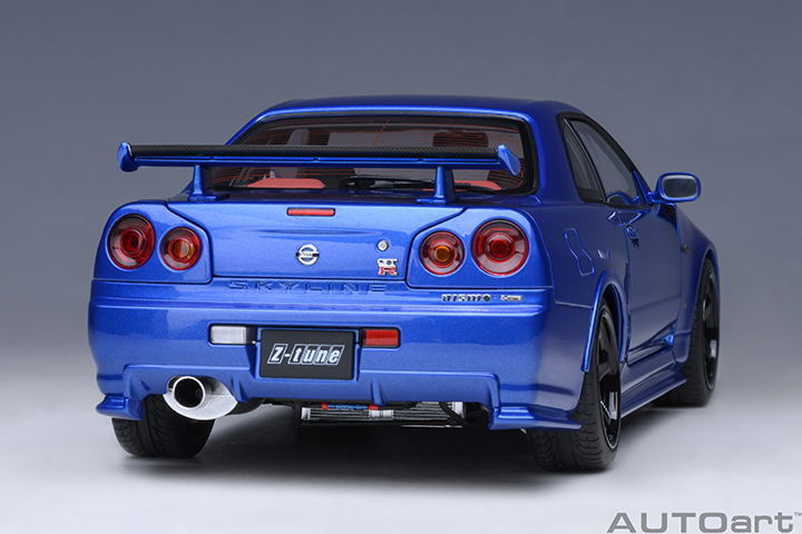 77462 1/18 NISSAN SKYLINE GT-R (R34) NISMO Z-TUNE (BAYSIDE BLUE)