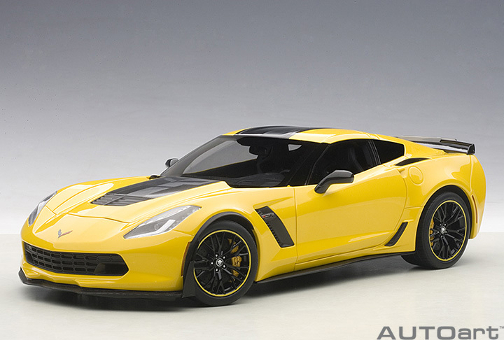 71260  1/18 CHEVROLET CORVETTE C7 Z06 C7R EDITION (CORVETTE RACING YELLOW)