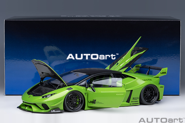 79128 1/18 LIBERTY WALK LB SILHOUETTE WORKS HURACAN GT (PEARL GREEN)