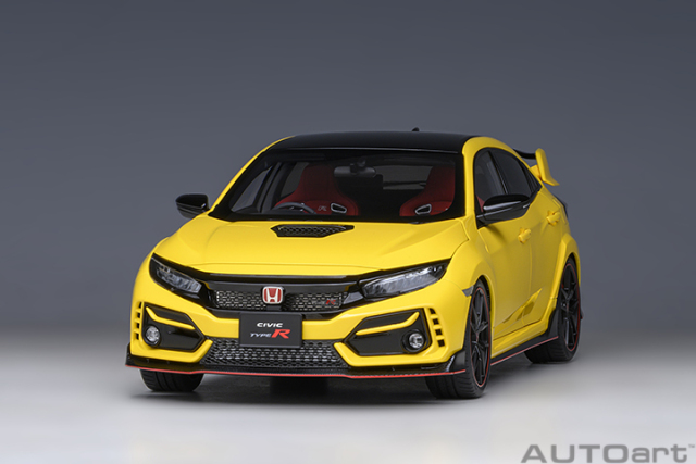73225 1/18 HONDA CIVIC TYPE R (FK8) LIMITED EDITION (SUNLIGHT YELLOW)