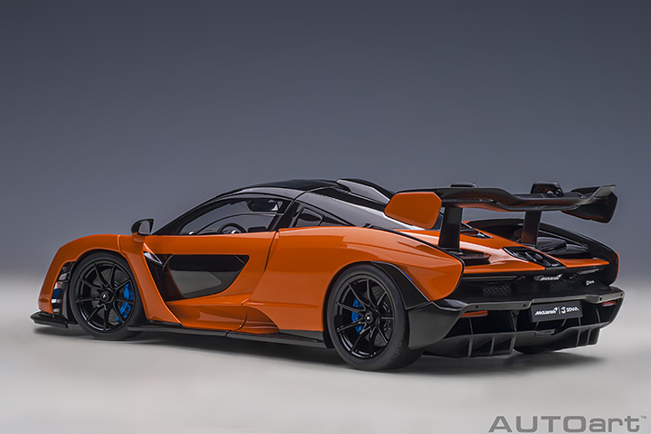 76078 1/18 McLAREN SENNA (TROPHY MIRA/ORANGE)