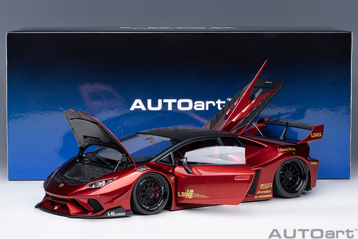 79126 1/18 LIBERTY WALK LB SILHOUETTE WORKS HURACAN GT (RED)