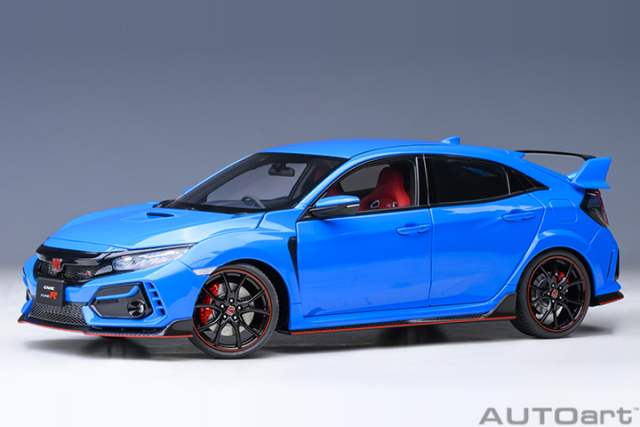 73224 1/18 HONDA CIVIC TYPE R (FK8) 2021 (RACING BLUE PEARL)