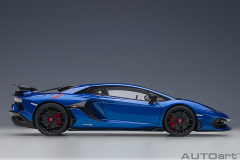 79174 1/18 LAMBORGHINI AVENTADOR SVJ (BLU NETHUNS/METALLIC BLUE)