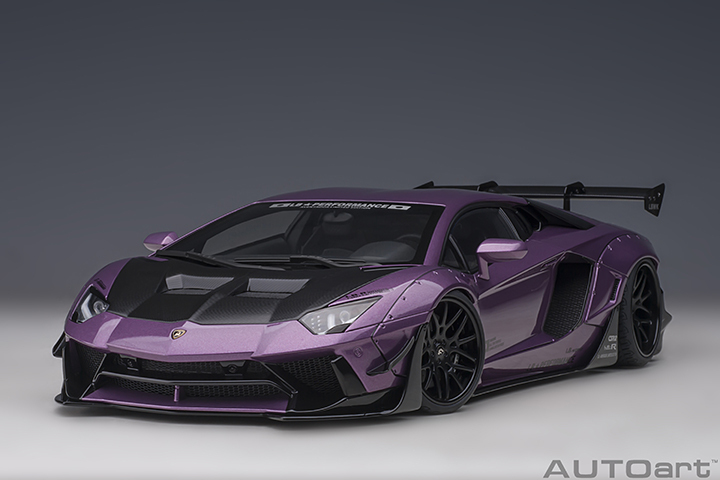 79242 1/18 LIBERTY WALK LB-WORKS LAMBORGHINI AVENTADOR LIMITED EDITION (VIOLA SE30/CARBON BONNET)