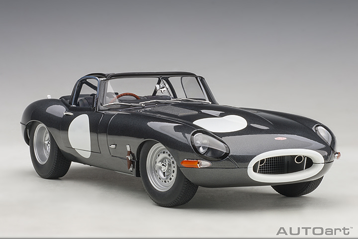 73647 1/18 JAGUAR LIGHTWEIGHT E-TYPE (DARK GREY)