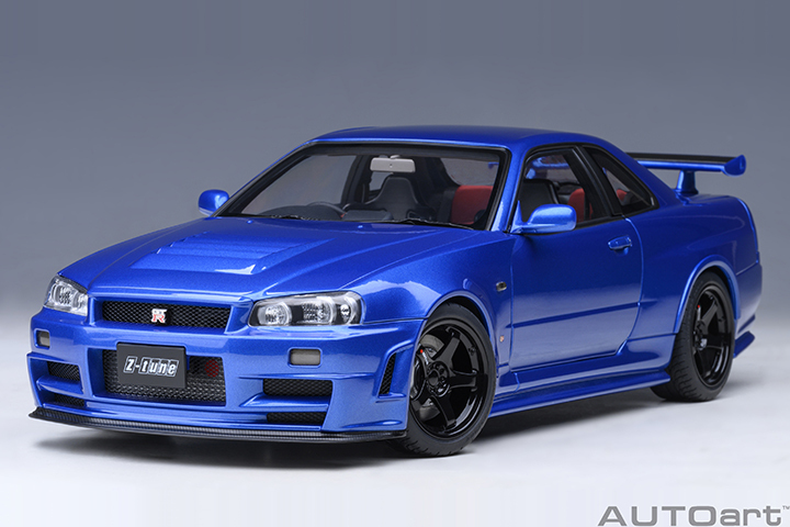 77462 1/18 NISSAN SKYLINE GT-R (R34) NISMO Z-TUNE (BAYSIDE BLUE)