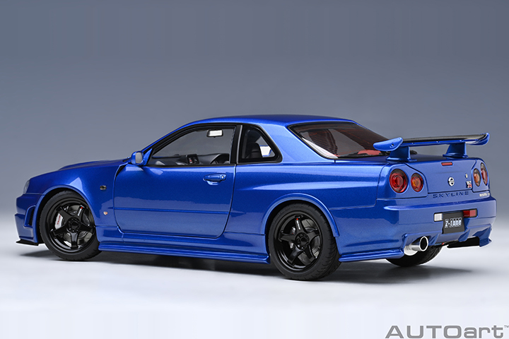 77462 1/18 NISSAN SKYLINE GT-R (R34) NISMO Z-TUNE (BAYSIDE BLUE)