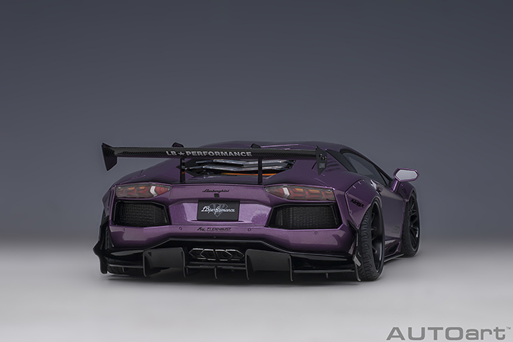 79242 1/18 LIBERTY WALK LB-WORKS LAMBORGHINI AVENTADOR LIMITED EDITION (VIOLA SE30/CARBON BONNET)