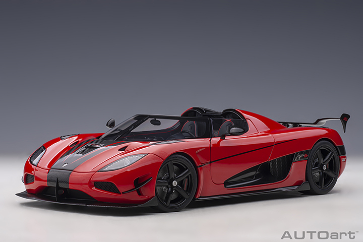 79022 1/18 KOENIGSEGG AGERA RS (CHILLI RED/CARBON BLACK/BLACK ACCENTS)