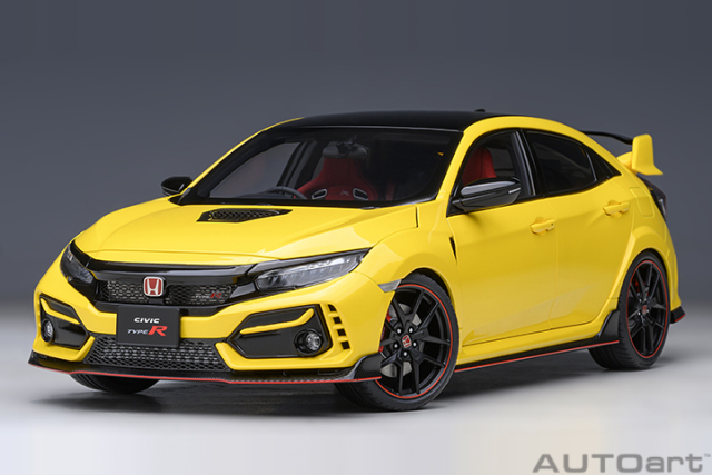 73225 1/18 HONDA CIVIC TYPE R (FK8) LIMITED EDITION (SUNLIGHT YELLOW)