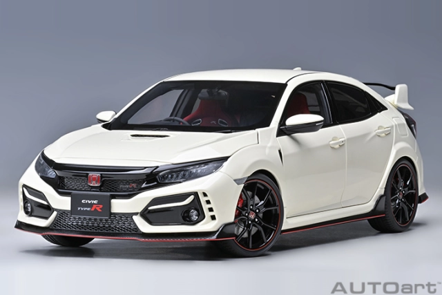 73220 1/18 HONDA CIVIC TYPE R (FK8) 2021 (CHAMPIONSHIP WHITE)