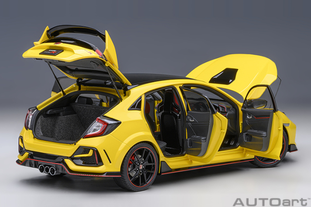 73225 1/18 HONDA CIVIC TYPE R (FK8) LIMITED EDITION (SUNLIGHT YELLOW)