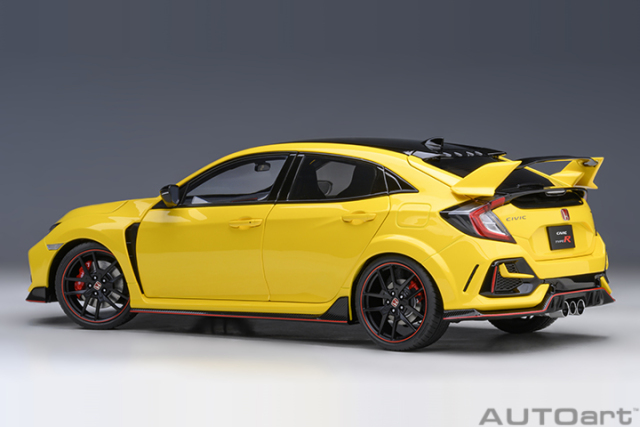 73225 1/18 HONDA CIVIC TYPE R (FK8) LIMITED EDITION (SUNLIGHT YELLOW)