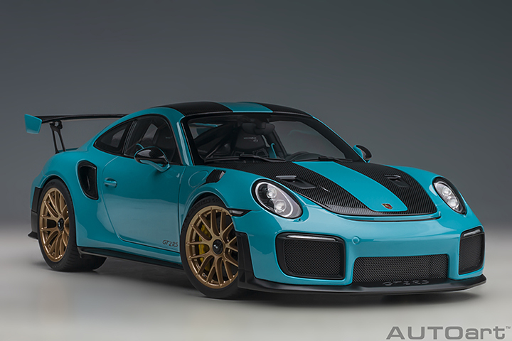 78175 1/18 Porsche 911 (991.2) GT2 RS Weissach Package (Miami Blue)