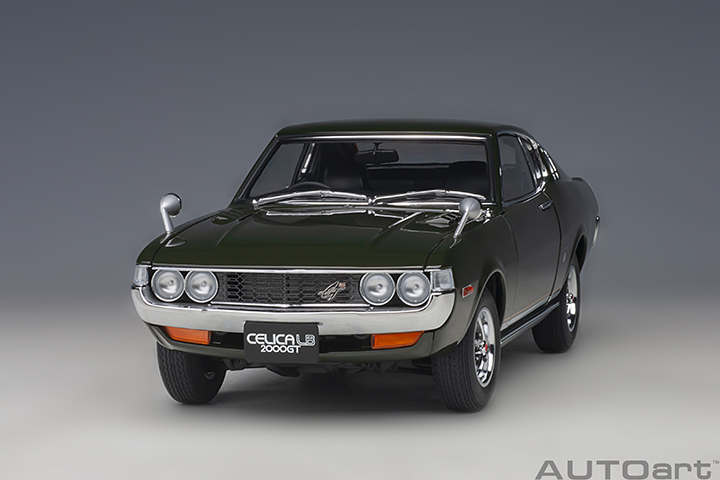 78768 1/18 TOYOTA CELICA LIFTBACK 2000GT (RA25) 1973 (MOSS GREEN)