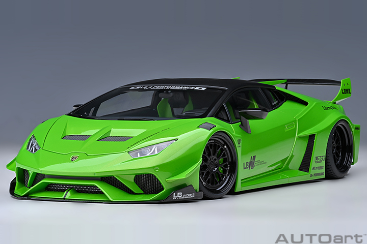 79128 1/18 LIBERTY WALK LB SILHOUETTE WORKS HURACAN GT (PEARL GREEN)