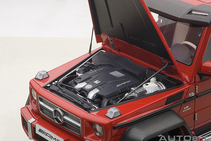 76304  1/18 MERCEDES-BENZ G63 AMG 6X6 (RED)