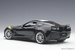 71273 1/18 CHEVROLET CORVETTE GRAND SPORT (BLACK/WHITE STRIPES/YELLOW FENDER HASH MARKS)