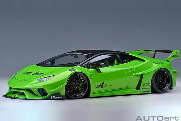 79128 1/18 LIBERTY WALK LB SILHOUETTE WORKS HURACAN GT (PEARL GREEN)