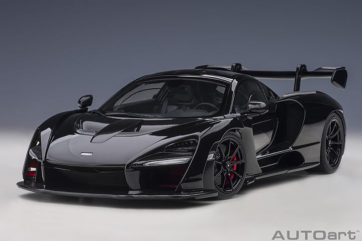 76076 1/18 McLAREN SENNA (STEALTH COSMOS/BLACK)