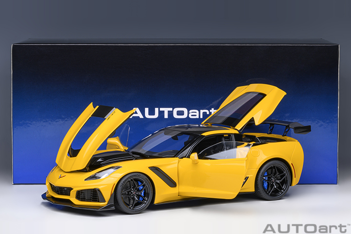 71278 1/18 CHEVROLET CORVETTE C7 ZR1 (CORVETTE RACING YELLOW TINTCOAT)