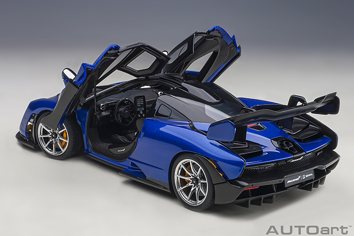 76079 1/18 McLAREN SENNA (TROPHY KYANOS/BLUE)