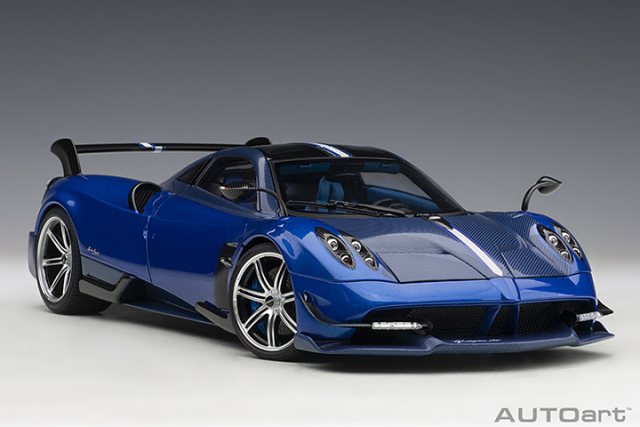 78277 1/18 PAGANI HUAYRA BC (BLU FRANCIA/CARBON)