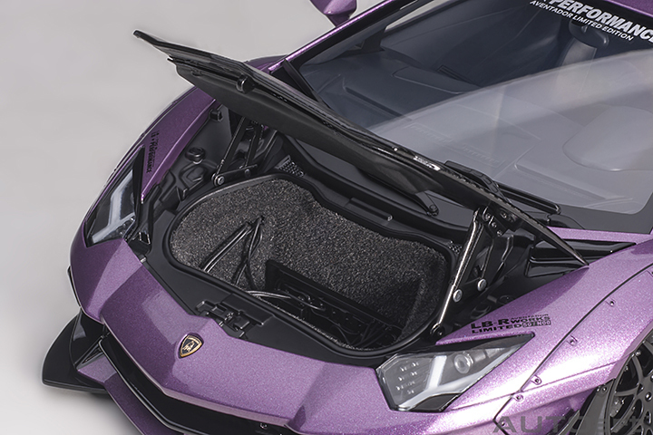 79242 1/18 LIBERTY WALK LB-WORKS LAMBORGHINI AVENTADOR LIMITED EDITION (VIOLA SE30/CARBON BONNET)