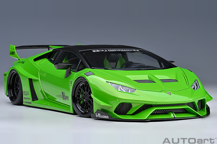 79128 1/18 LIBERTY WALK LB SILHOUETTE WORKS HURACAN GT (PEARL GREEN)