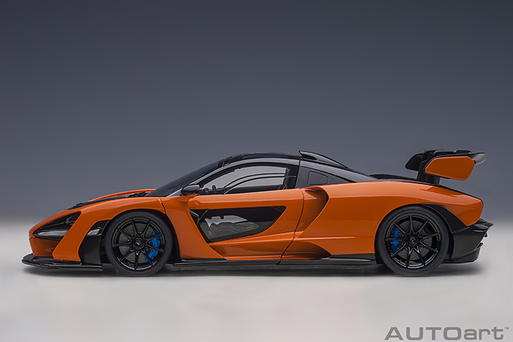 76078 1/18 McLAREN SENNA (TROPHY MIRA/ORANGE)