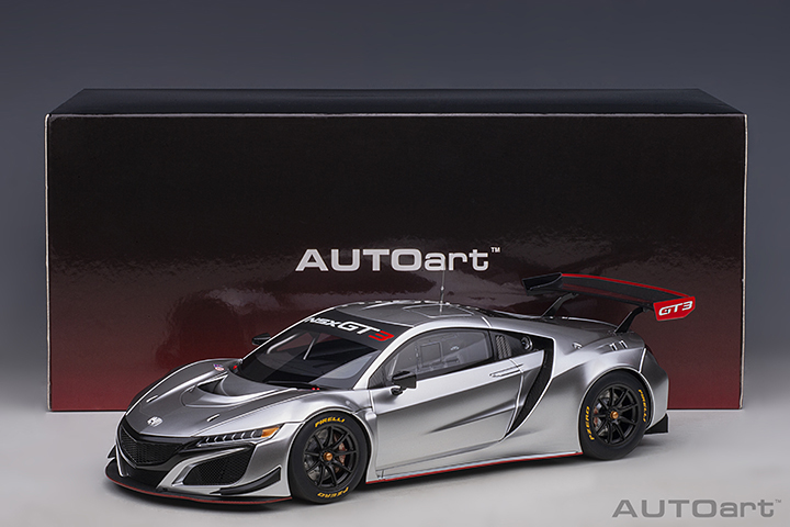 81897 1/18 HONDA NSX GT3 2018 (HYPER SILVER)