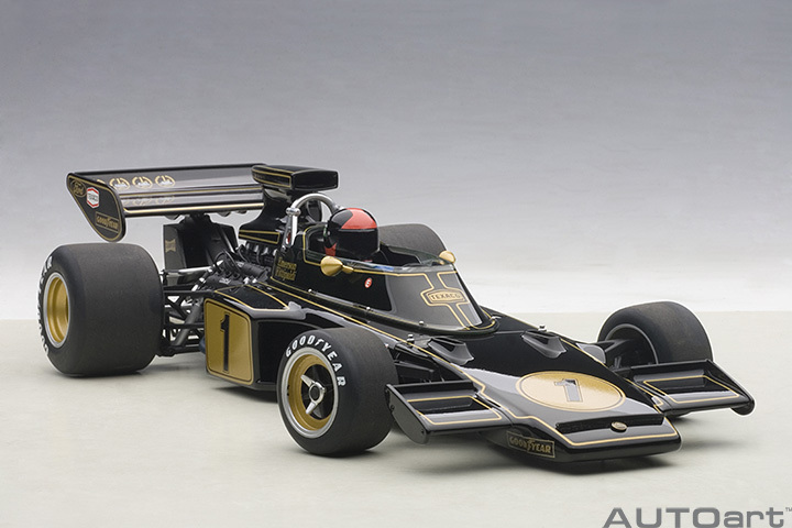 87328  1/18 LOTUS 72E 1973 EMERSON FITTIPALDI #1 (WITH DRIVER FIGURINE IN COCKPIT)