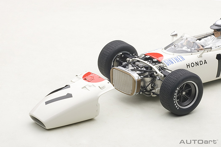 86599 1/18 HONDA RA272 F1 GRAND PRIX MEXICO 1965 RICHIE GINTHER #11 (WITH DRIVER FIGURE FIT)