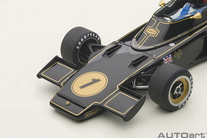 87328  1/18 LOTUS 72E 1973 EMERSON FITTIPALDI #1 (WITH DRIVER FIGURINE IN COCKPIT)