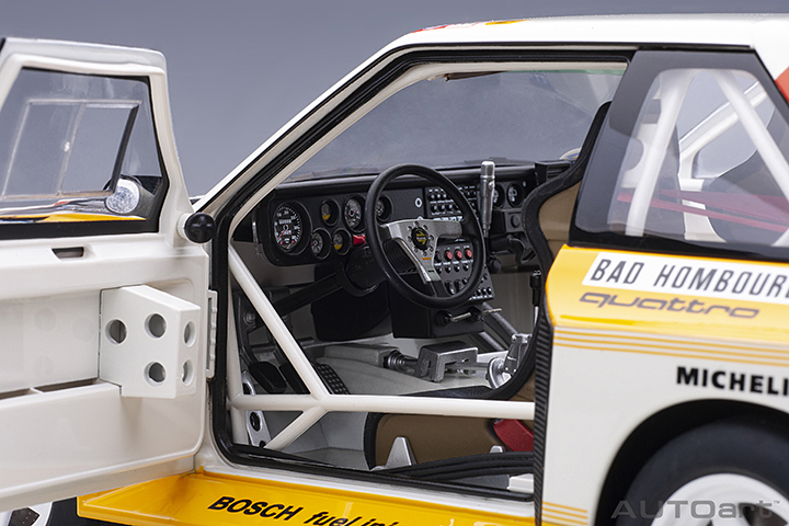 88602 1/18 AUDI QUATTRO S1 RALLY MONTE CARLO 1986 H.MIKKOLA/A.HERTZ #6