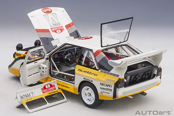 88503 1/18 AUDI QUATTRO S1 RALLY SAN REMO 1985 WINNER W. RöHRL/C. GEISTDöRFER #5