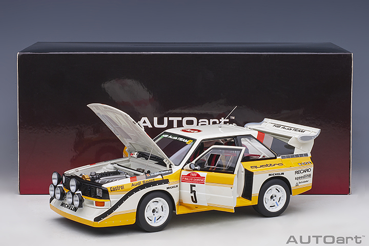 88503 1/18 AUDI QUATTRO S1 RALLY SAN REMO 1985 WINNER W. RöHRL/C. GEISTDöRFER #5