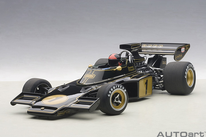 87328  1/18 LOTUS 72E 1973 EMERSON FITTIPALDI #1 (WITH DRIVER FIGURINE IN COCKPIT)