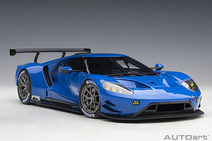 81812 1/18 FORD GT LE MANS PLAIN COLOR VERSION (LIGHTNING BLUE)