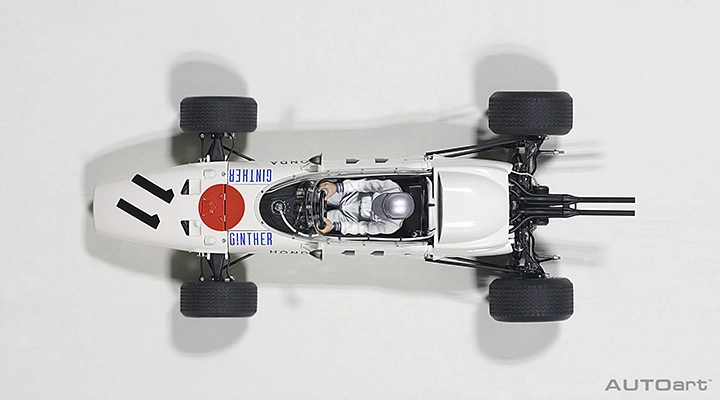 86599 1/18 HONDA RA272 F1 GRAND PRIX MEXICO 1965 RICHIE GINTHER #11 (WITH DRIVER FIGURE FIT)