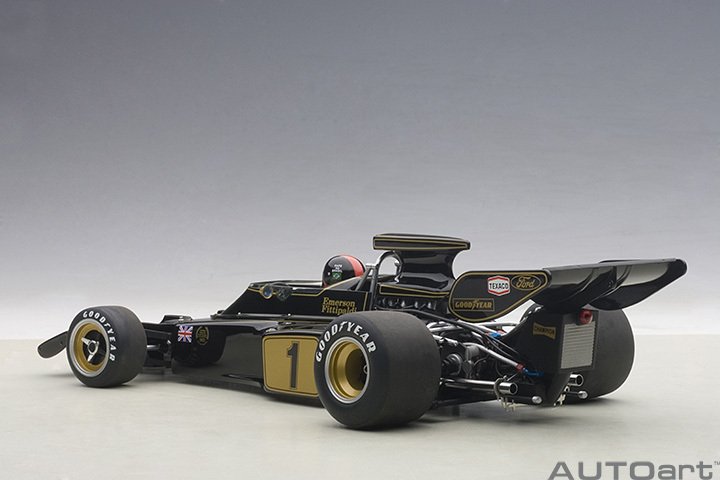 87328  1/18 LOTUS 72E 1973 EMERSON FITTIPALDI #1 (WITH DRIVER FIGURINE IN COCKPIT)