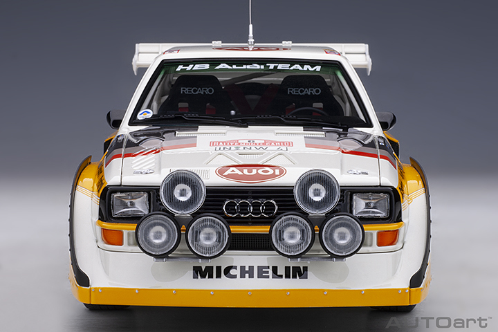 88602 1/18 AUDI QUATTRO S1 RALLY MONTE CARLO 1986 H.MIKKOLA/A.HERTZ #6