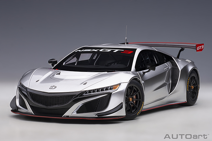 81897 1/18 HONDA NSX GT3 2018 (HYPER SILVER)