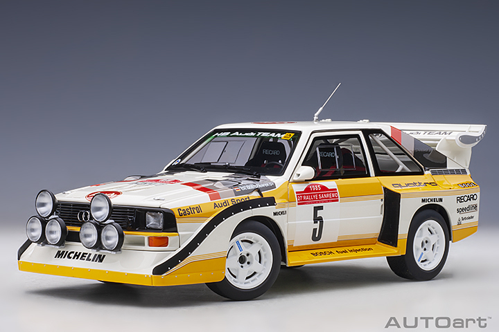 88503 1/18 AUDI QUATTRO S1 RALLY SAN REMO 1985 WINNER W. RöHRL/C. GEISTDöRFER #5