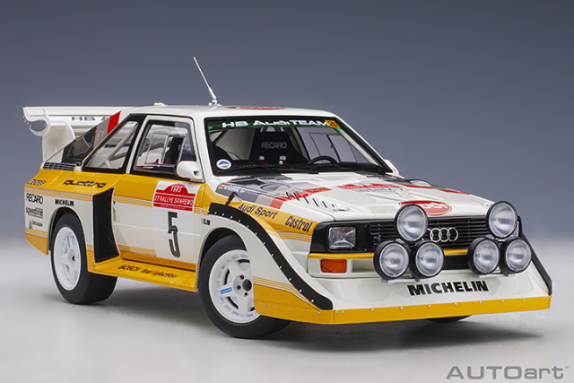 88503 1/18 AUDI QUATTRO S1 RALLY SAN REMO 1985 WINNER W. RöHRL/C. GEISTDöRFER #5